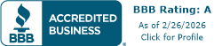 BBB Accredited A+